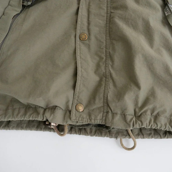 Vintage Northern Elements Olive Green Utility Jacket w/ Hidden Hood Size Small - Picture 7 of 12
